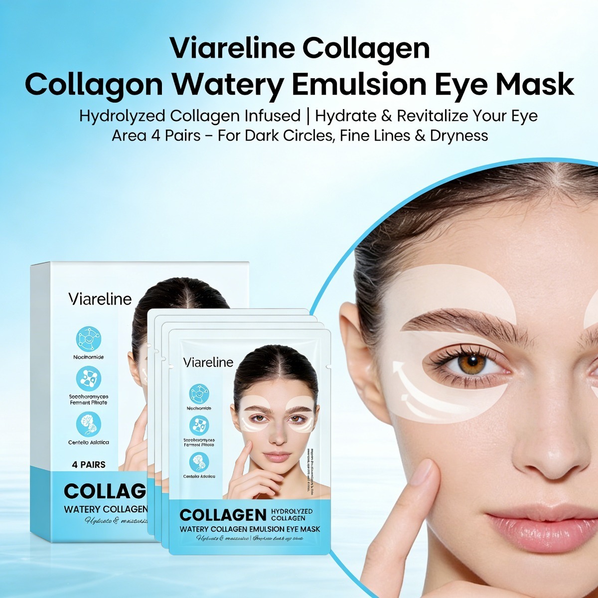 Collagen Sheet Mask - Collagen Eye Patches Reduce Fine Lines