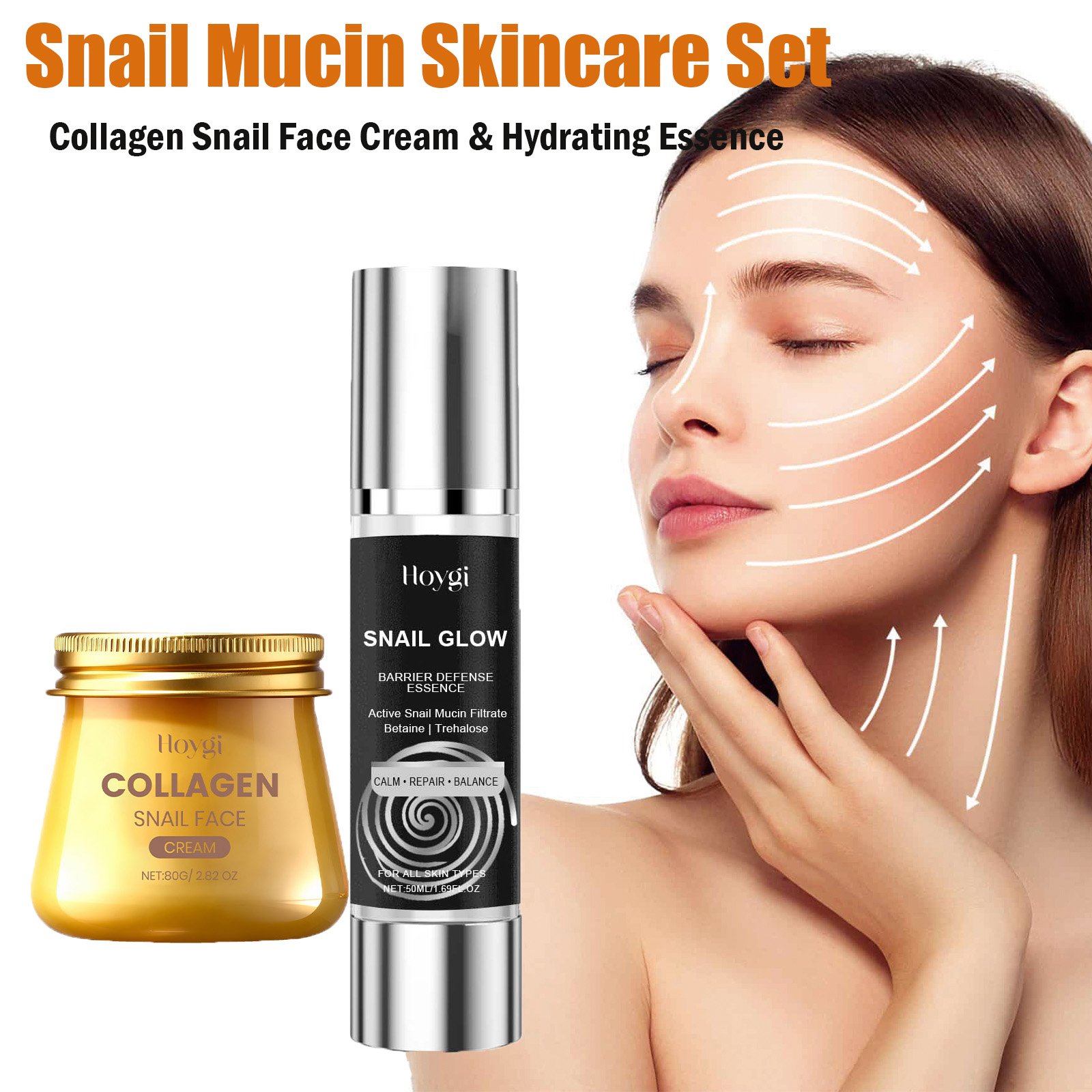 Snail Mucin Essence - Snail Mucin Skincare Set Collagen Snail