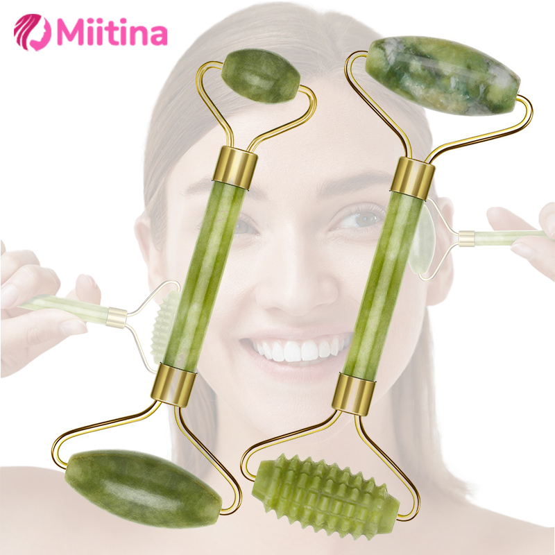 Skincare Natur E - Natural Jade Roller Face Gua Sha