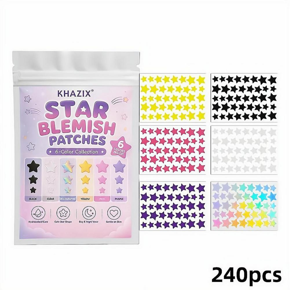 Skincare Moisturizer - Seven-Color Star Pimple Patches For Face