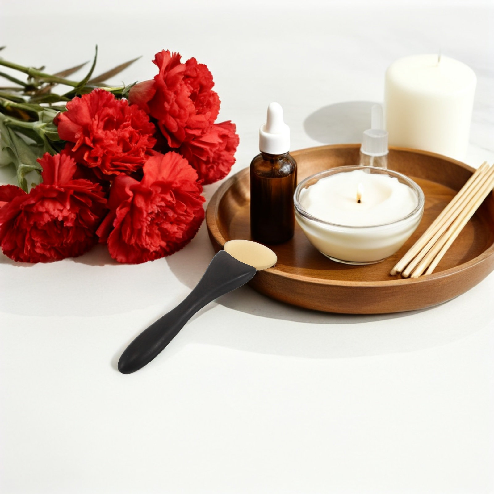 Skincare Natur E - Sandalwood Facial Massager Natural Wood Eye