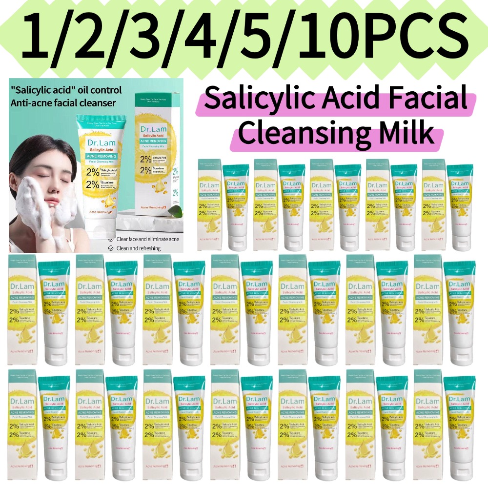 Salicylic Acid Cleanser - 1/2/3/4/5/10PCS Salicylic Acid Facial Cleanser Gentle