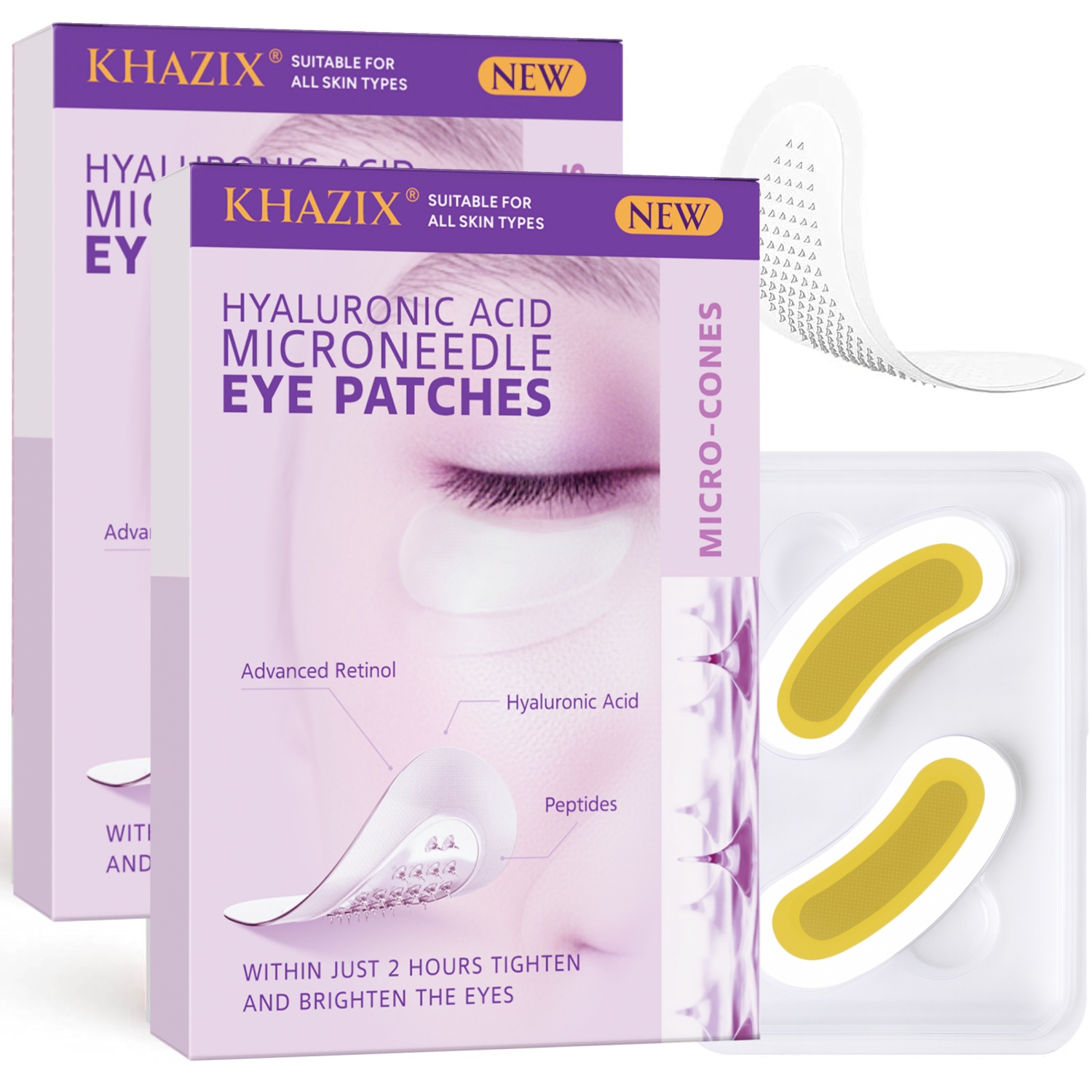 Skincare Moisturizer - Hyaluronic Acid Retinol Microneedle Eye Patches,