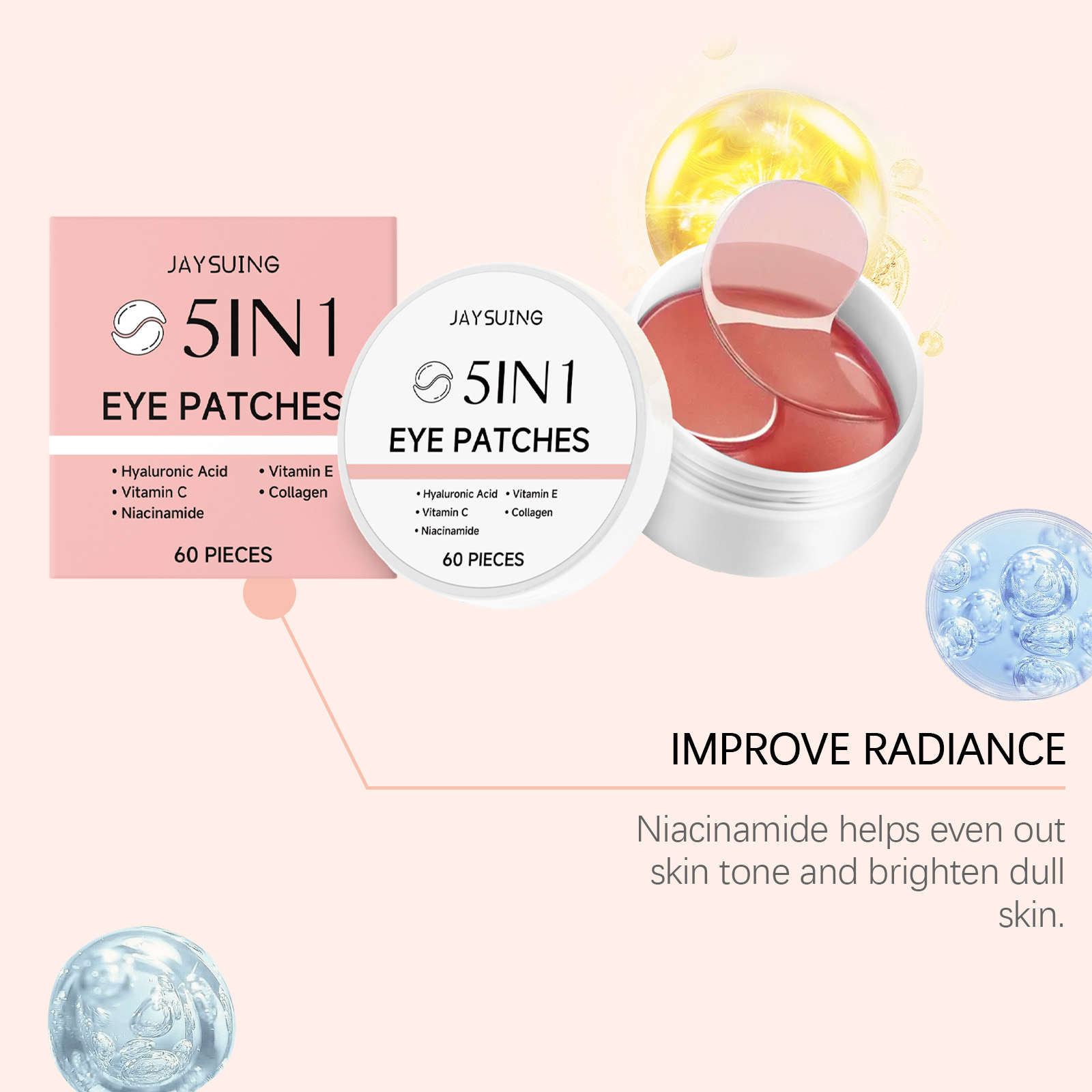 JAYSUING 5-in-1 Under Eye Patc - đánh giá và giá Hyaluronic Acid Serum