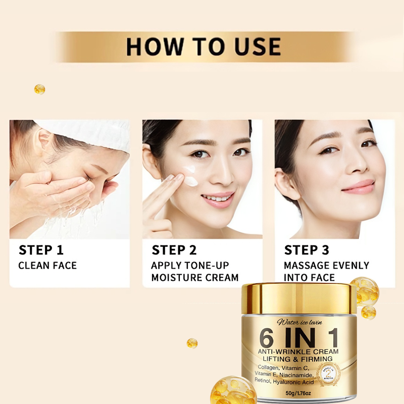 6-In-1 Anti-Wrinkle Cream. Lif - đánh giá và giá Retinol Vitamin A Cream