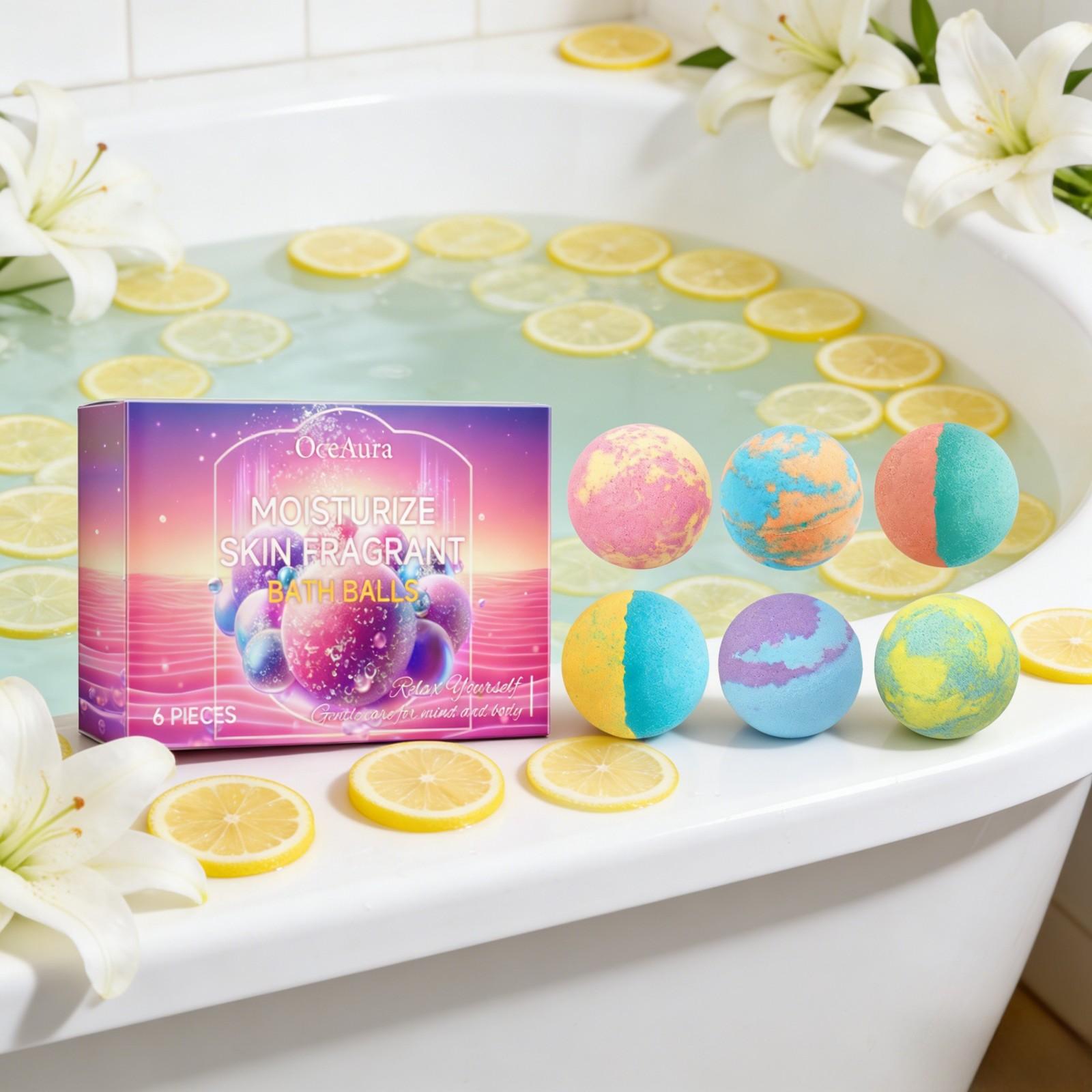 OceAura Bath Bubble Balls Soft - đánh giá và giá Skincare Natur E