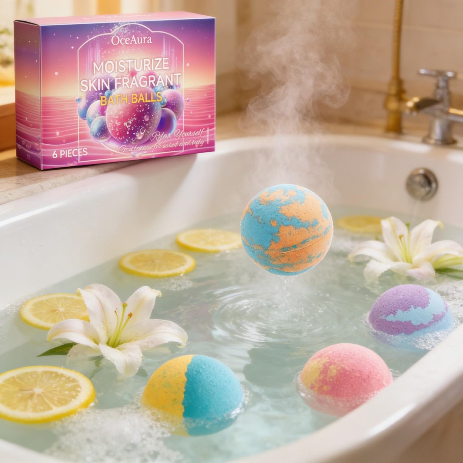 OceAura Bath Bubble Balls Soft - đánh giá và giá Skincare Natur E
