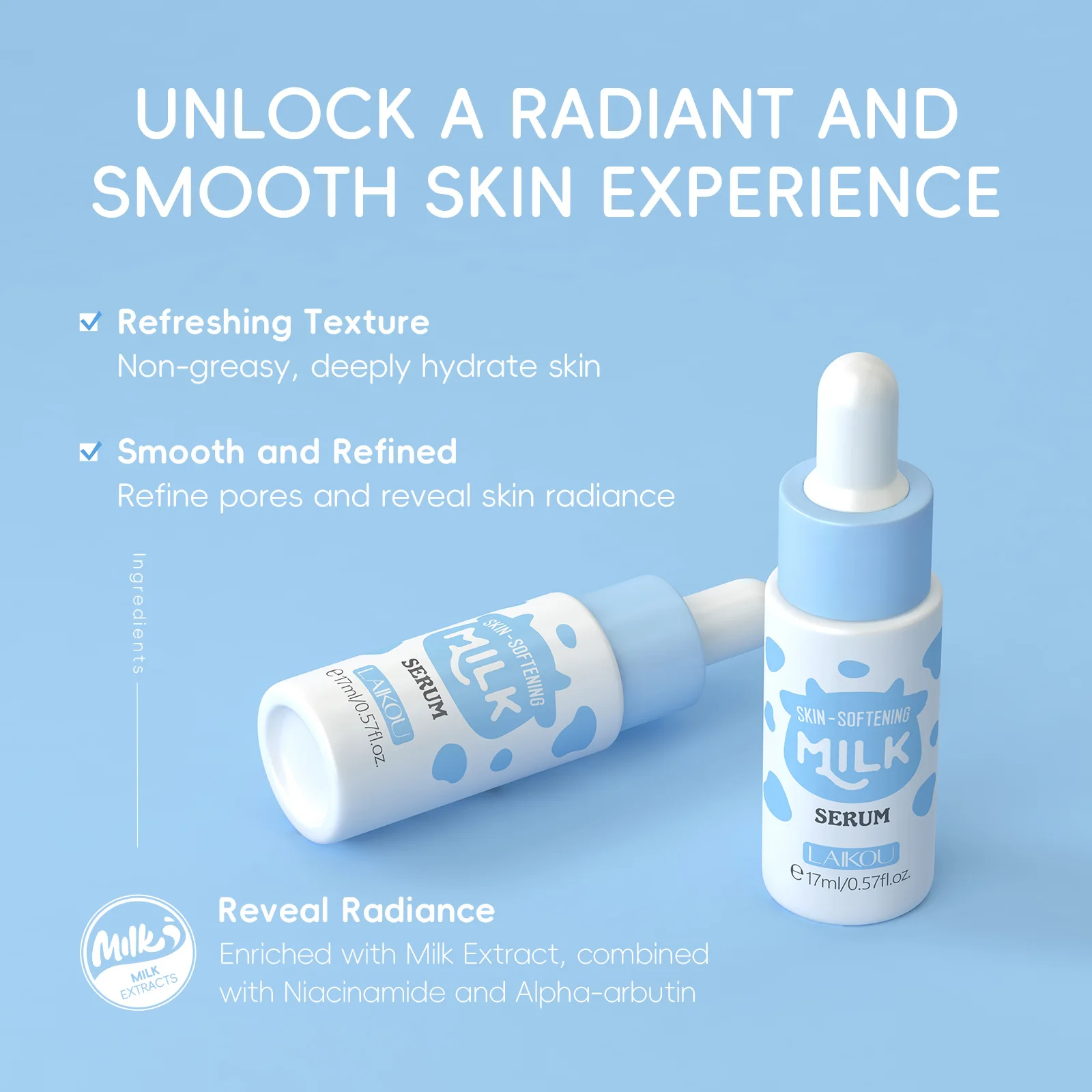 17ml Milk Facial Serum for Fac - đánh giá và giá Alpha Arbutin Serum