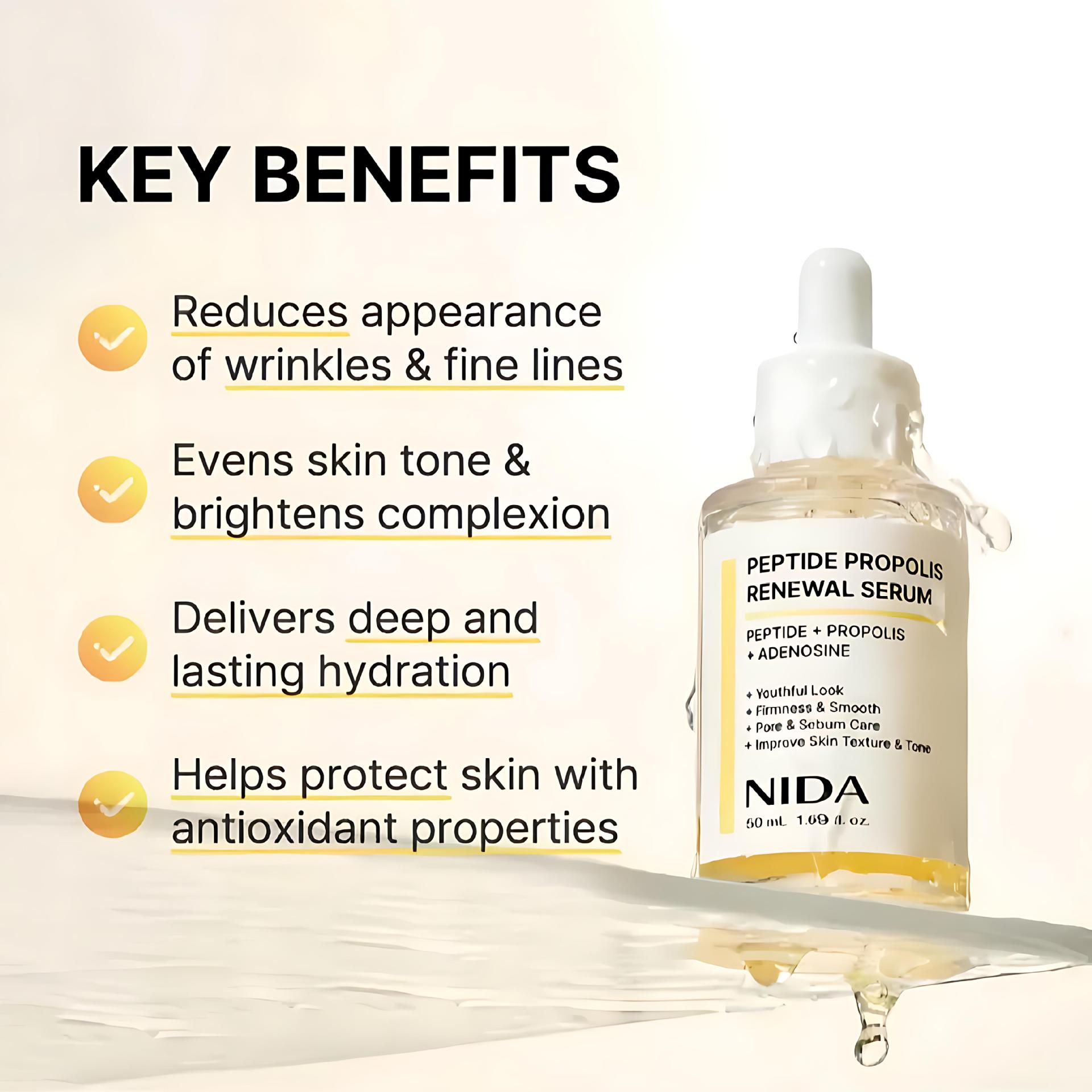 NIDA Propolis Serum Eye Cream  - đánh giá và giá Hyaluronic Acid Serum