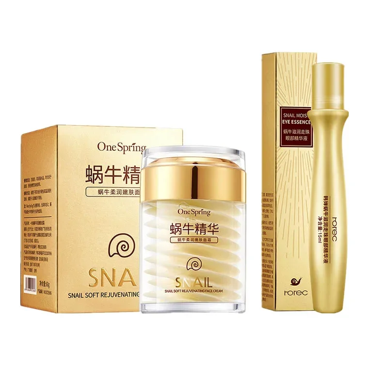 Skincare Set Snail Collagen Cr - đánh giá và giá Caffeine Eye Serum