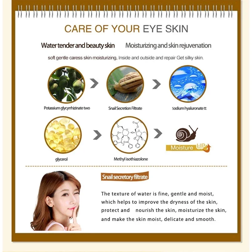 Skincare Set Snail Collagen Cr - đánh giá và giá Caffeine Eye Serum