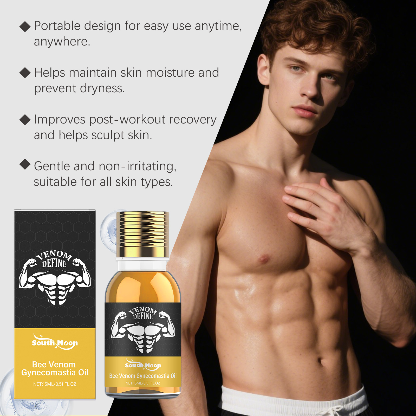 Bee Venom Gynecomastia Oil For - đánh giá và giá Skincare Natur E