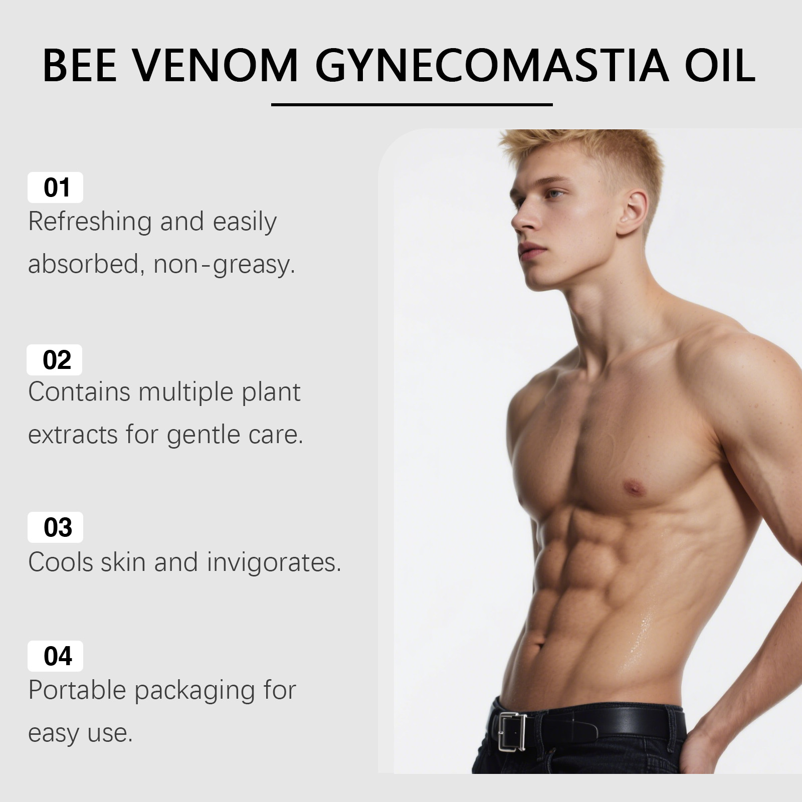 Bee Venom Gynecomastia Oil For - đánh giá và giá Skincare Natur E