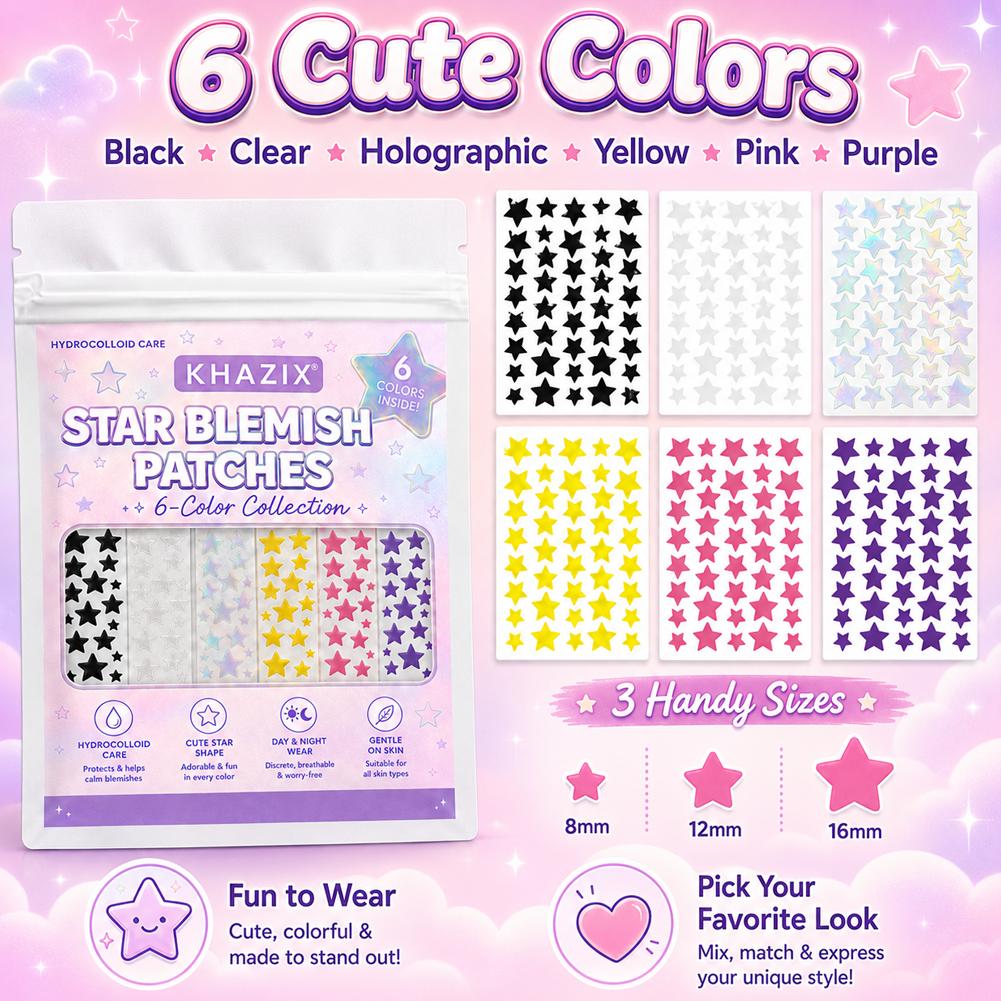 Seven-Color Star Pimple Patche - đánh giá và giá Skincare Moisturizer
