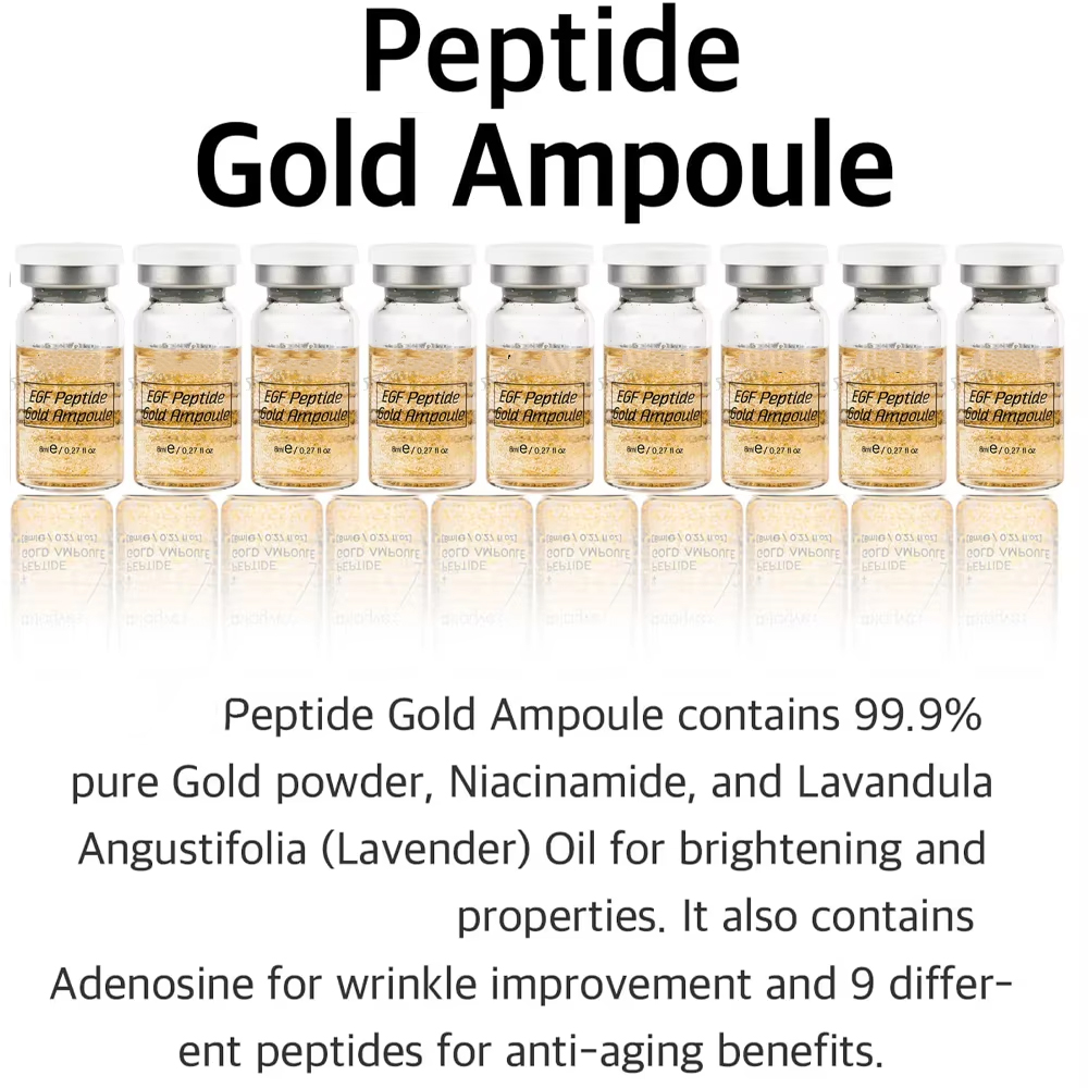 Korea Peptide Gold Ampoule Ski - đánh giá và giá Hyaluronic Acid Serum