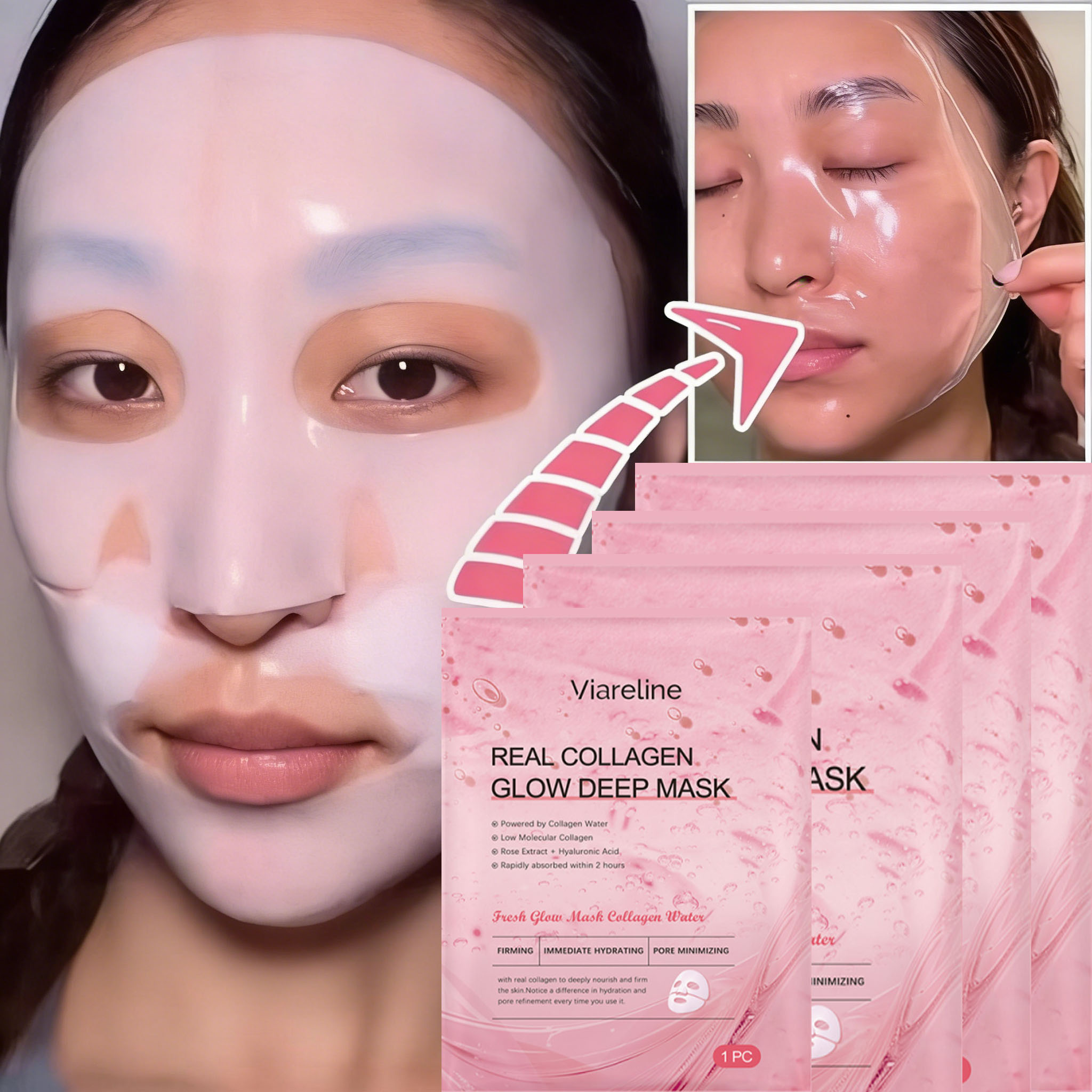 Overnight Collagen Mask Salmon - đánh giá và giá Collagen Sheet Mask