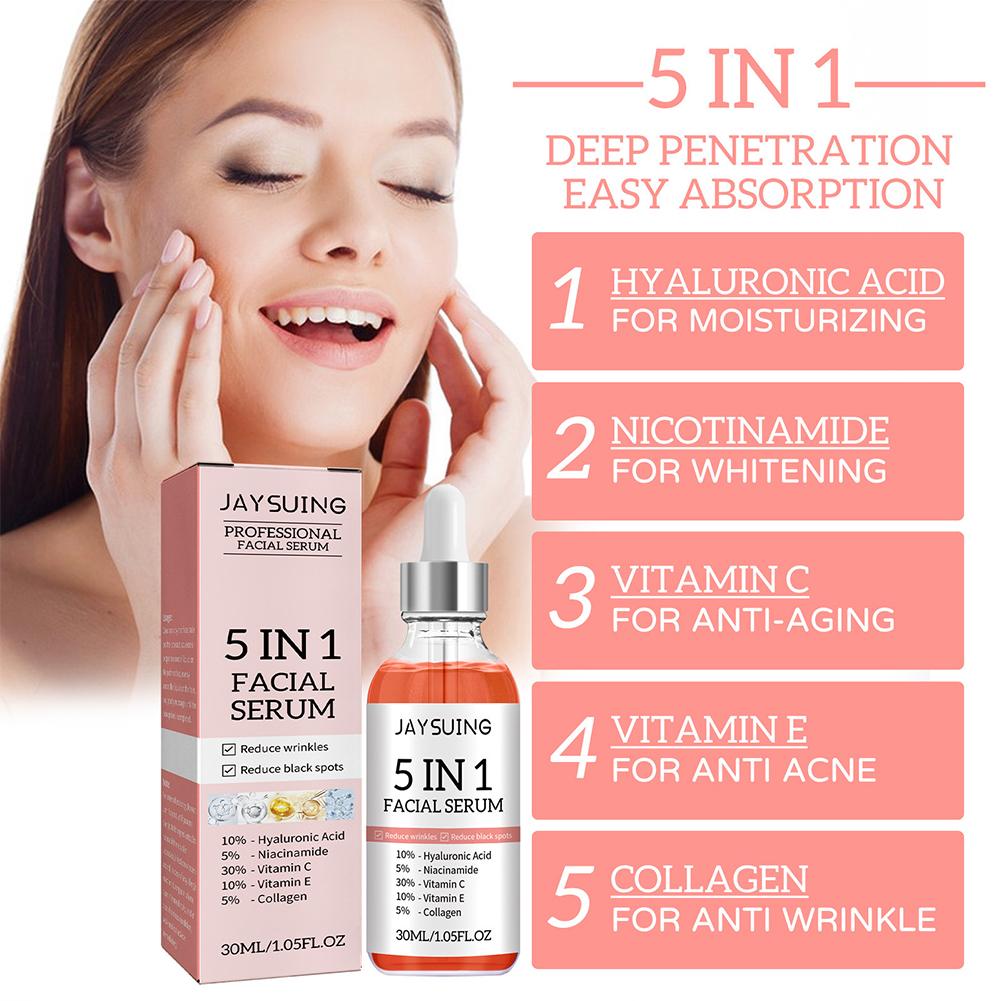 5 In 1 Face Serum Vitamin C Mo - đánh giá và giá Hyaluronic Acid Serum