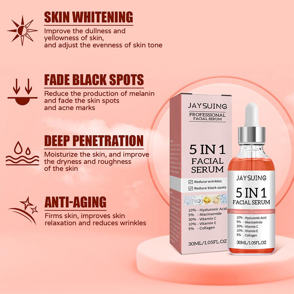 5 In 1 Face Serum Vitamin C Mo - đánh giá và giá Hyaluronic Acid Serum