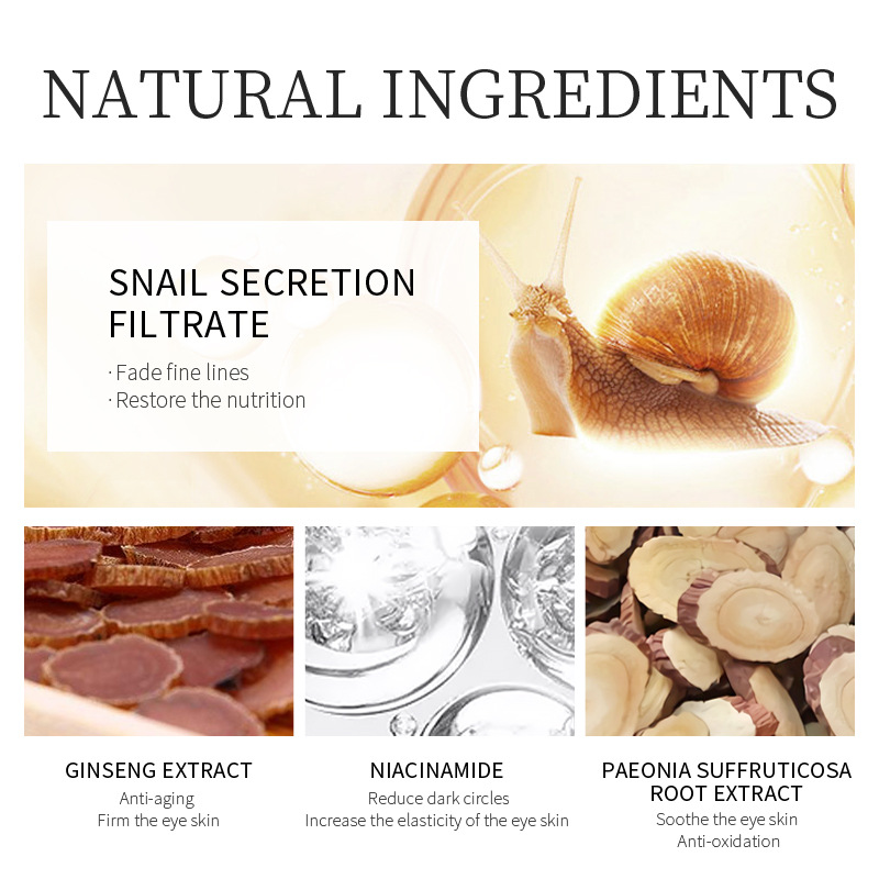30g Ginseng Snail Eye Cream Pe - đánh giá và giá Caffeine Eye Serum