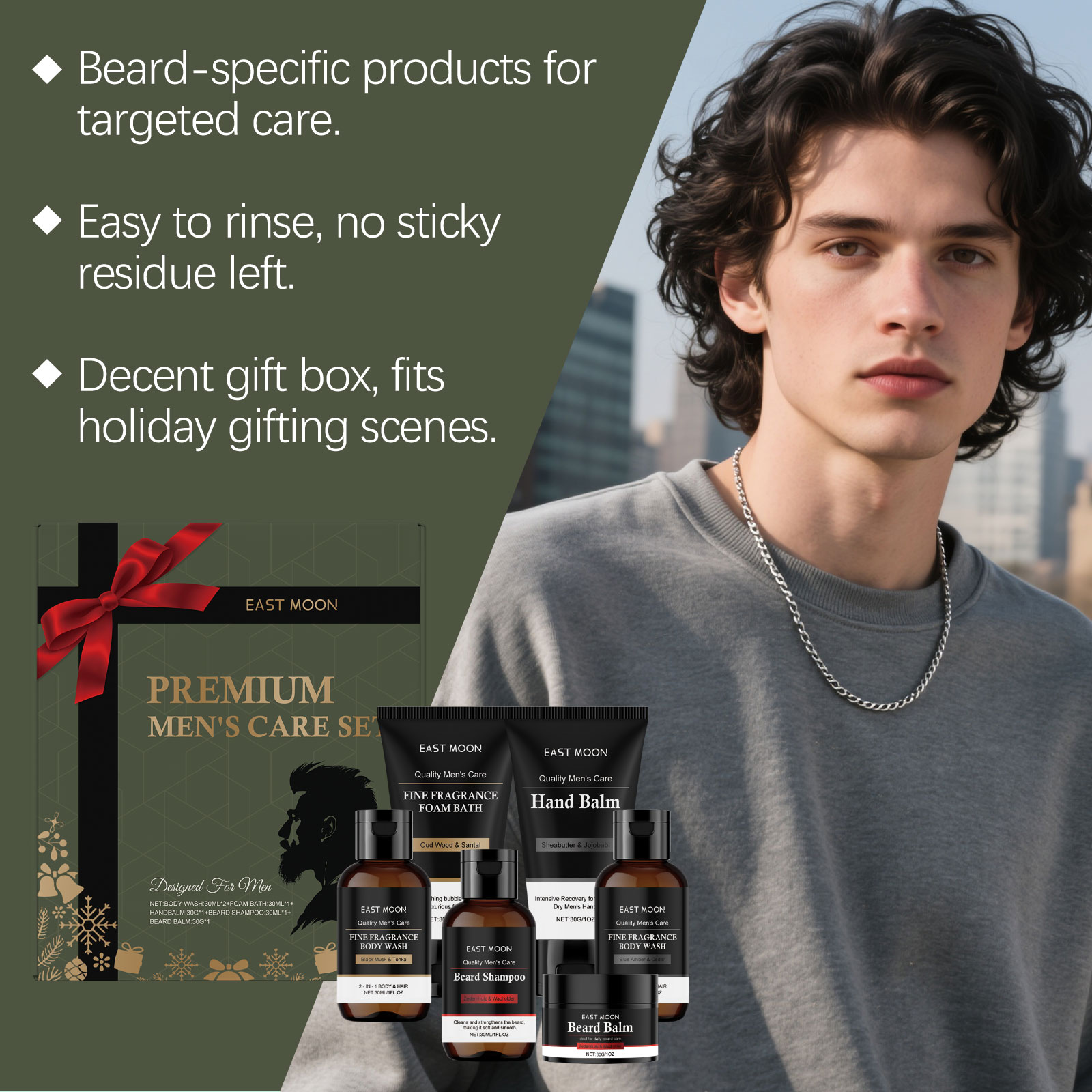 Men's Personal Care Set Beard  - đánh giá và giá Skincare Natur E