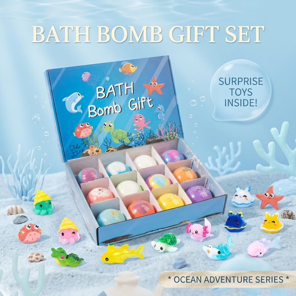 12Pcs Natural Kids Bath Bombs  - đánh giá và giá Skincare Natur E