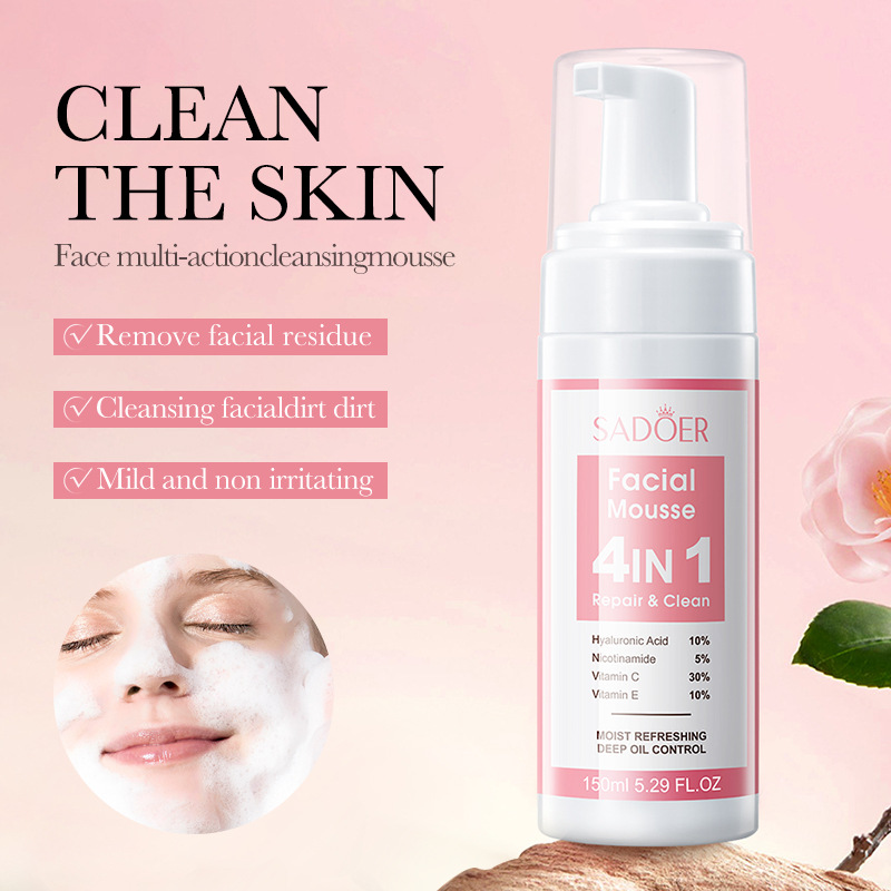 SADOER 4 in 1 Facial Mousse Fa - đánh giá và giá Salicylic Acid Cleanser
